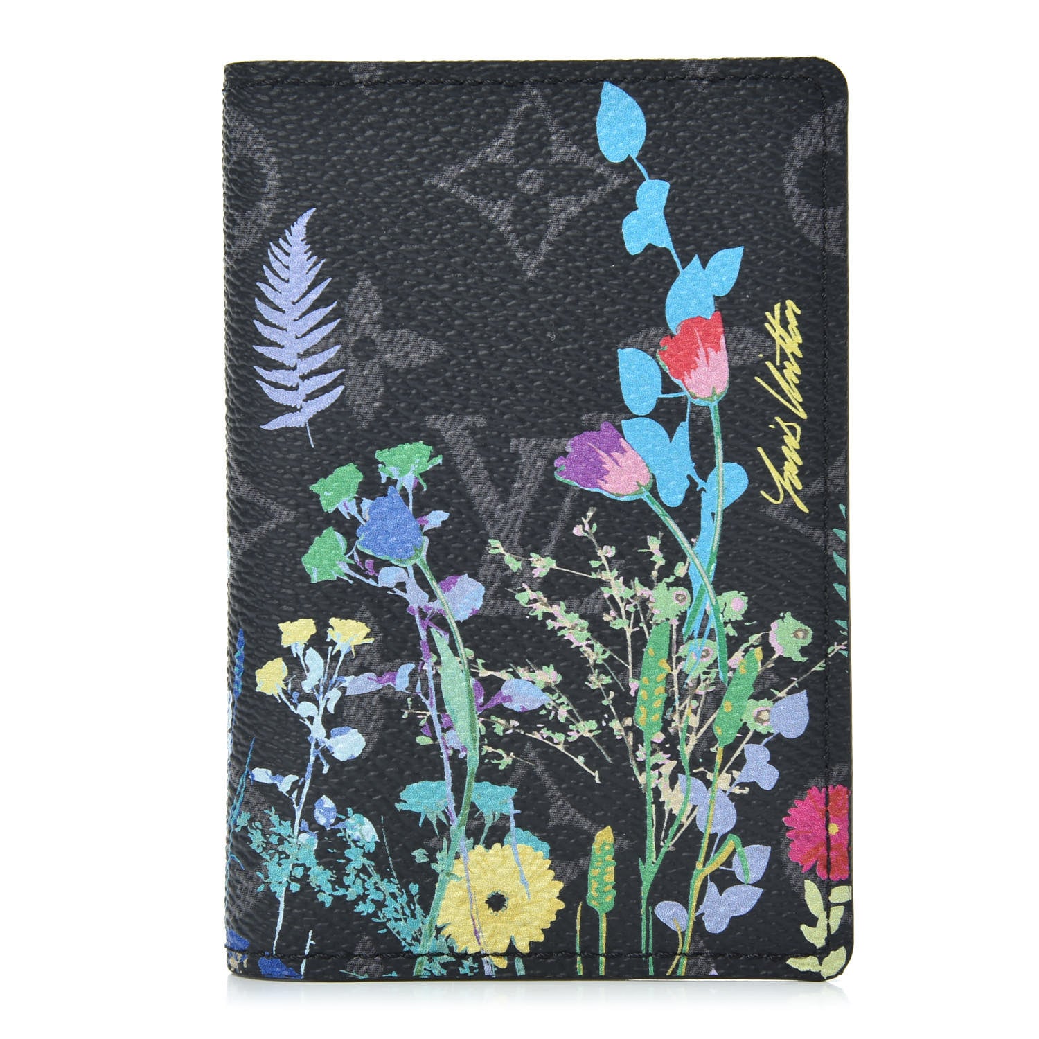 Louis Vuitton Monogram Eclipse Flower Print Pocket Organizer NM 1 of 7