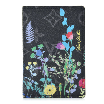 Louis Vuitton Monogram Eclipse Flower Print Pocket Organizer NM 1 of 7