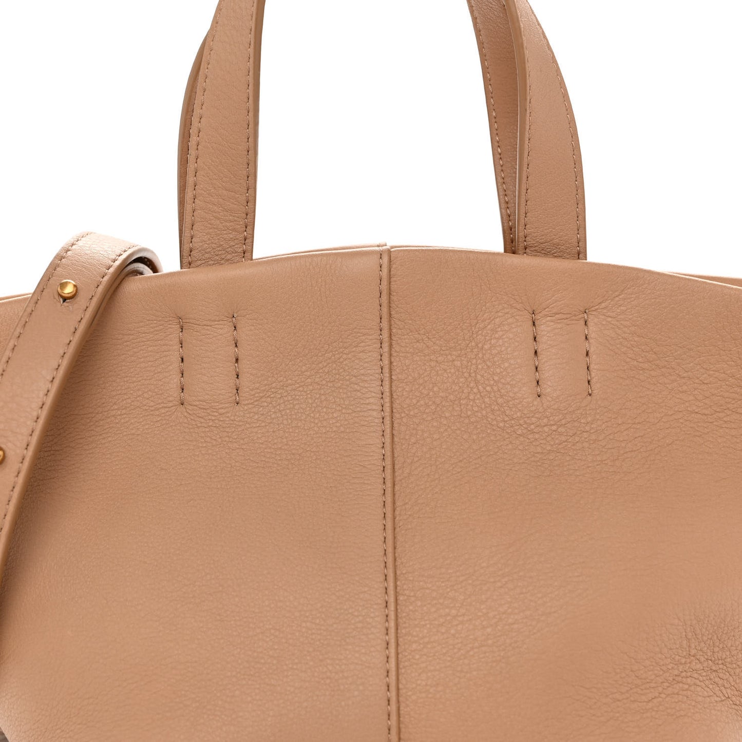 Calfskin Mini Tulipano Bag Nocciola