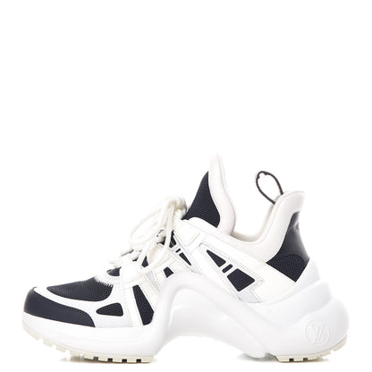 Louis Vuitton Calfskin Technical Nylon LV Archlight Sneakers 35.5 Marine 1 of 10