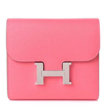 Hermes Epsom Constance Short Wallet Rose Azalee 1 of 7