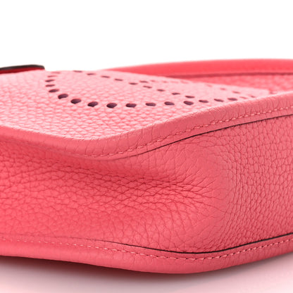 Hermes Taurillon Clemence Amazone Evelyne TPM Rose Azalee Rouge Pivoine 9 of 11