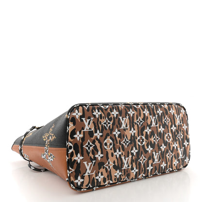 Louis Vuitton Monogram Giant Jungle Neverfull MM Black 5 of 10