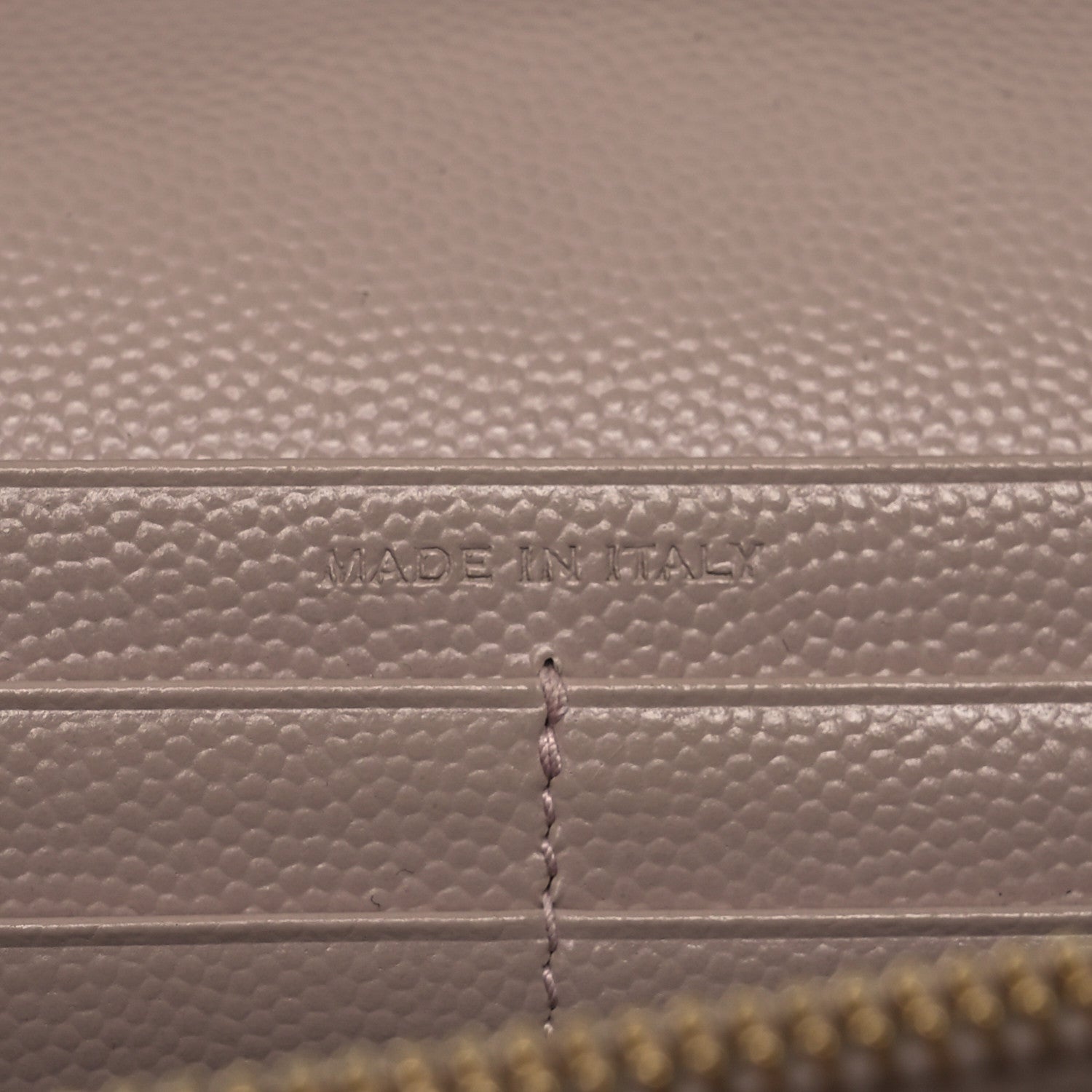 Saint Laurent Grain De Poudre Matelasse Chevron Cassandre Envelope Chain Wallet Dark Beige 8 of 15