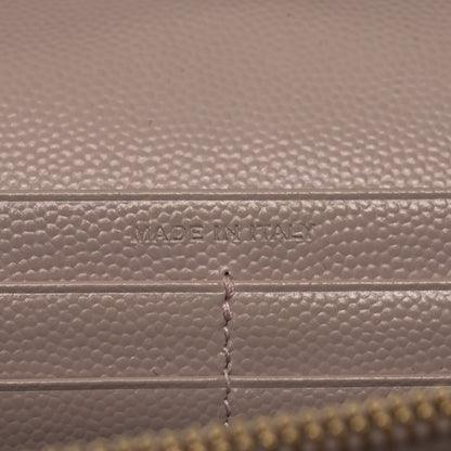 Saint Laurent Grain De Poudre Matelasse Chevron Cassandre Envelope Chain Wallet Dark Beige 8 of 15