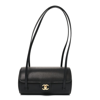 Chanel Shiny Caviar Preppy Coco Small Bowling Bag Black 1 of 11