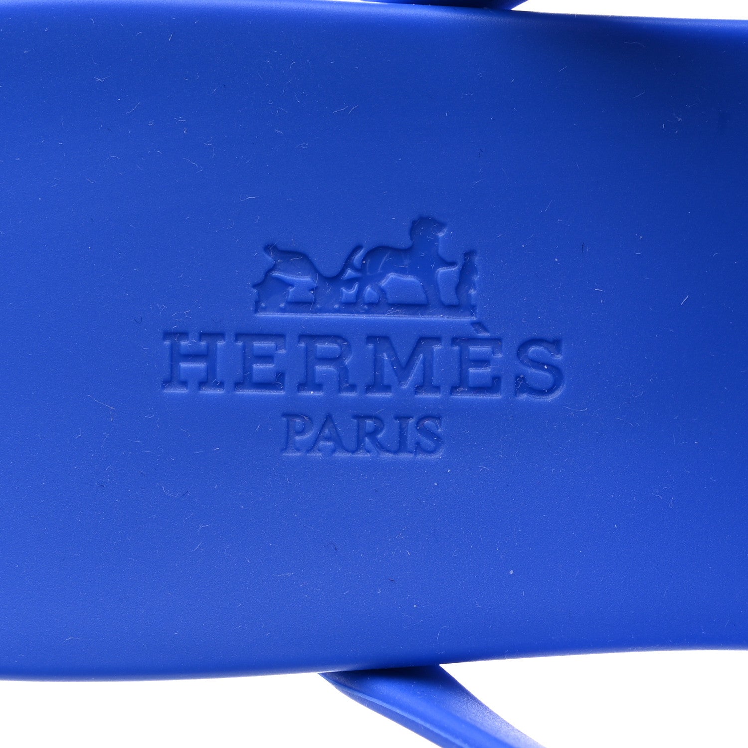 Hermes Rubber Womens Egerie Sandals 35 Bleu Outremer 8 of 9