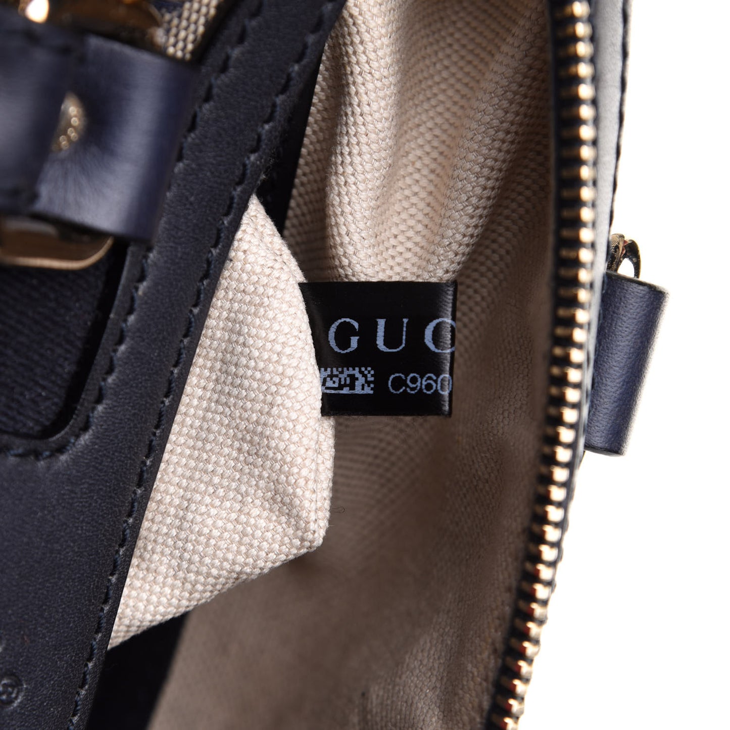Monogram Vintage Web Small Boston Navy