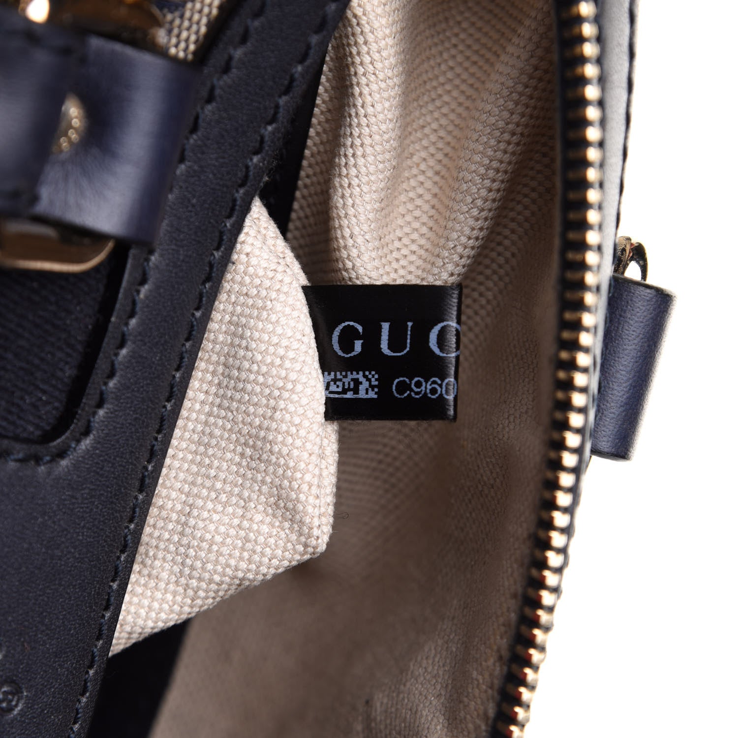 Gucci Monogram Vintage Web Small Boston Navy 8 of 11