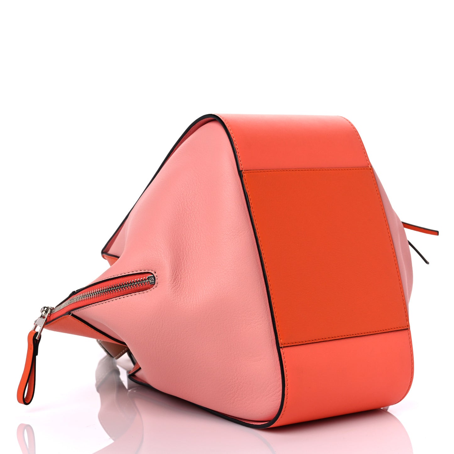 Calfskin Small Hammock Shoulder Bag Pastel Pink Orange
