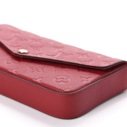 Louis Vuitton Empreinte Pochette Felicie Chain Wallet Scarlet 7 of 11