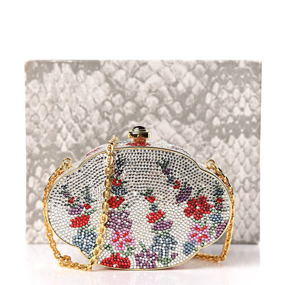 Judith Leiber Swarovski Crystal Floral Miniaudiere Clutch Multicolor 8 of 8