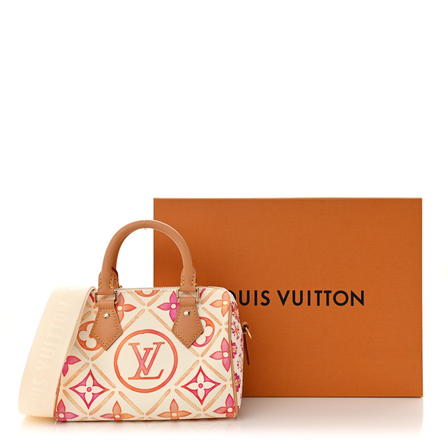 Louis Vuitton Monogram Tiles By The Pool  Speedy 20 Coral 10 of 10