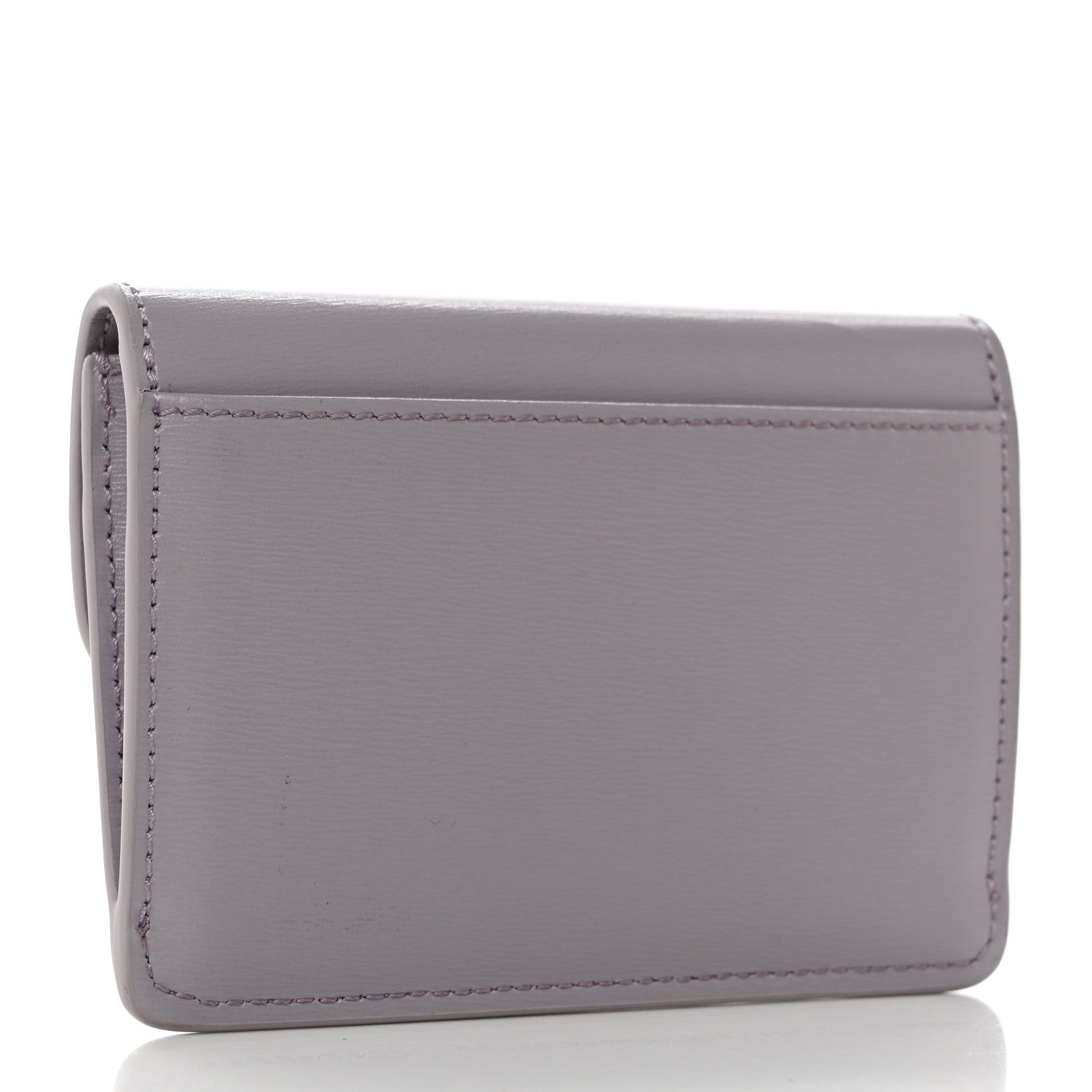 Celine Shiny Calfskin Triomphe Flap Card Holder Lilac 1427034