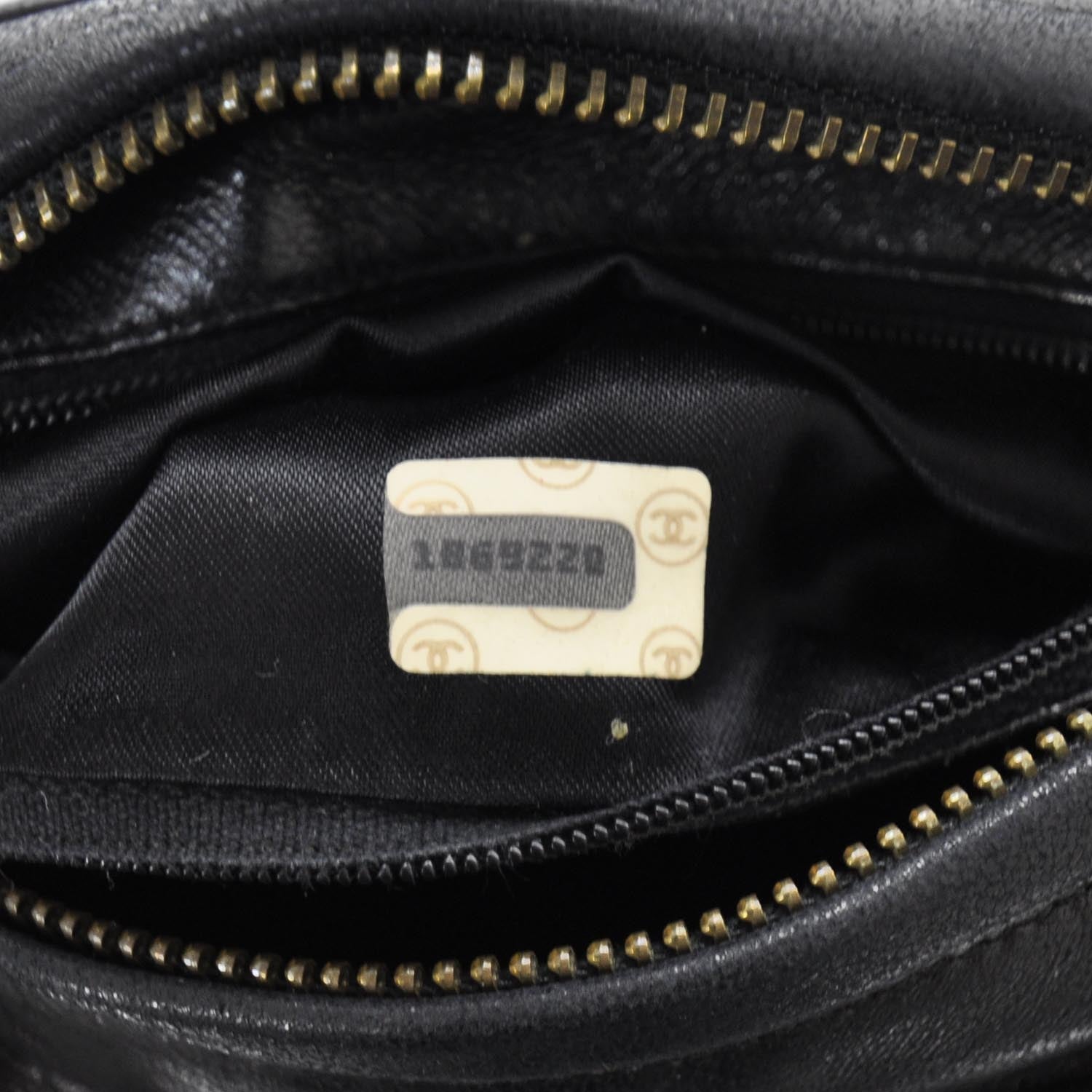 Chanel Lambskin Quilted Tassel Bag Black 10 of 11