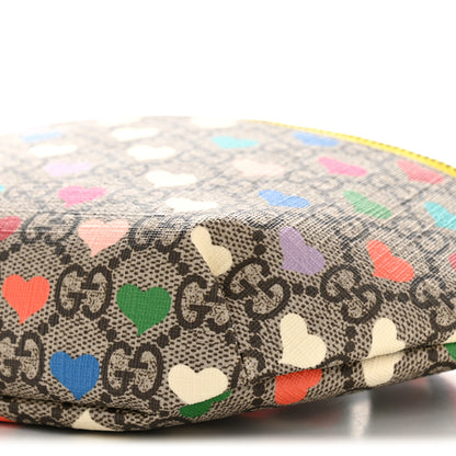 Gucci Soft GG Supreme Monogram Hearts Web Childrens Belt Bag Beige Ebony Multicolor Freesia 10 of 12