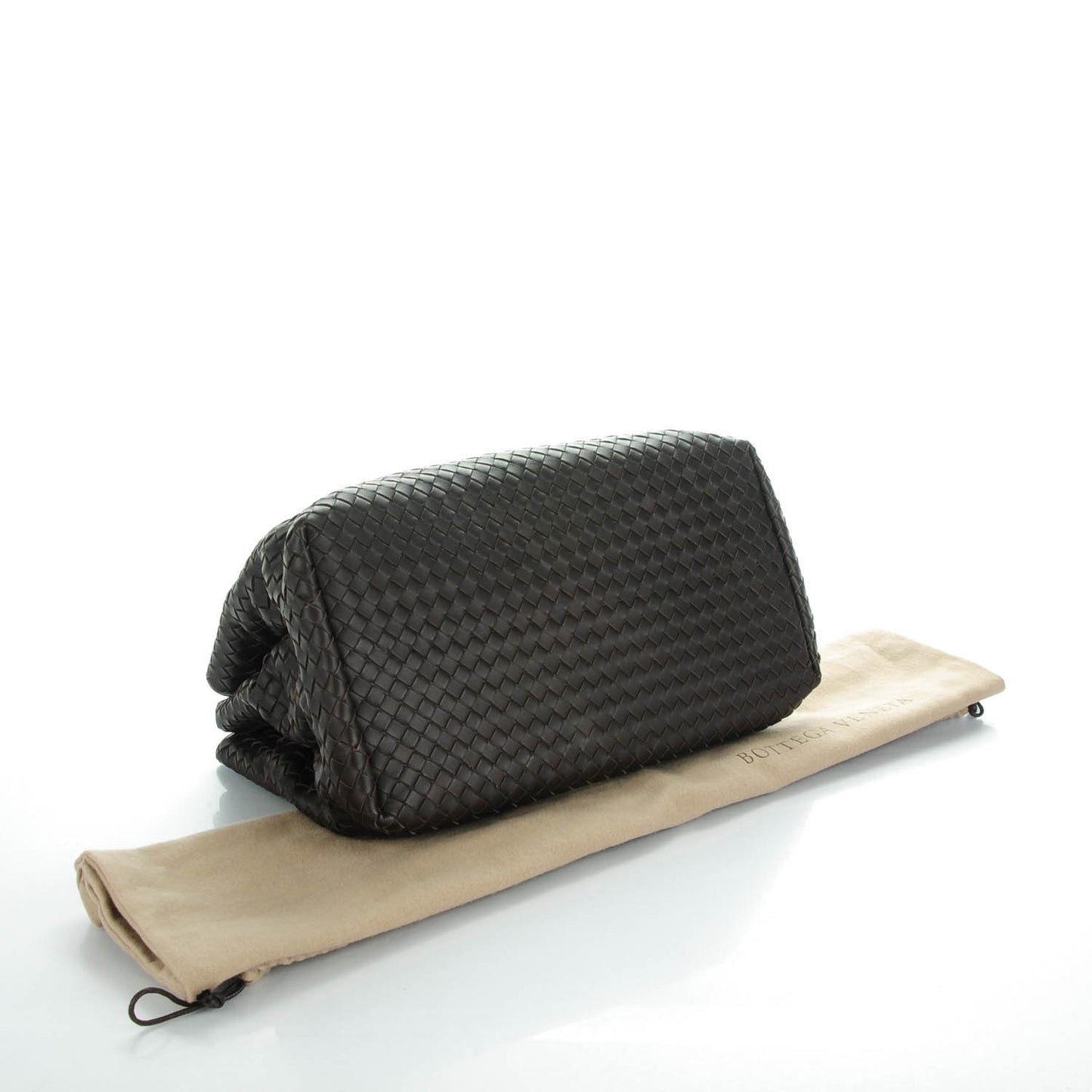 Nappa Intrecciato Medium Roma Tote Moro