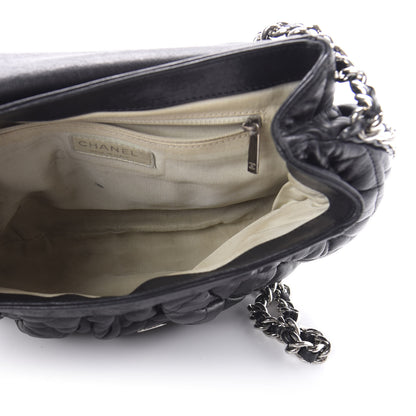 Chanel Washed Lambskin Quilted Medium Chain Around Messenger Black 5 of 11