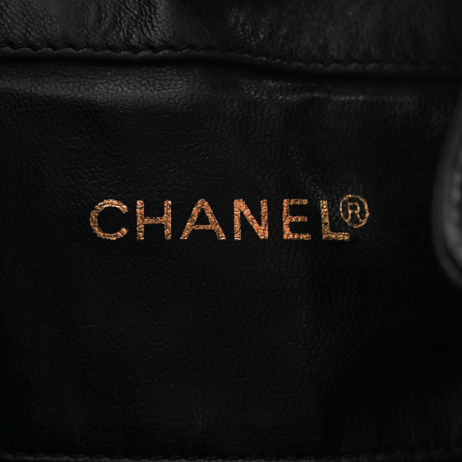 Chanel Lambskin Quilted Drawstring Backpack Black 6 of 18