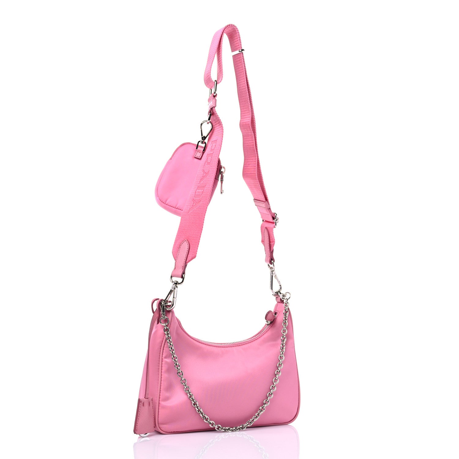 Prada Nylon Re-Edition 2005 Shoulder Bag Begonia 4 of 12