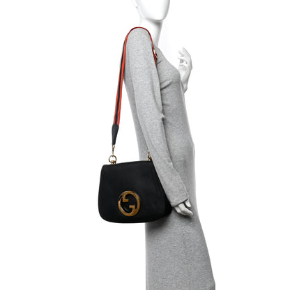 Gucci Roxy Calfskin Web Medium Studded Blondie Shoulder Flap Bag Black 2 of 10