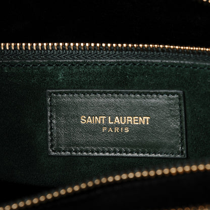 Saint Laurent Calfskin Small Sac De Jour Dark Green 7 of 8