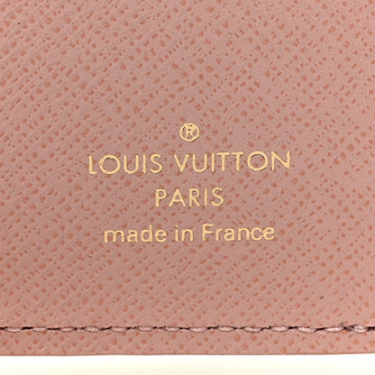 Louis Vuitton Damier Azur Zoe Wallet Rose Ballerine 6 of 6