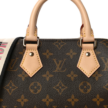 Louis Vuitton Monogram Speedy Bandouliere 20 Black 6 of 9