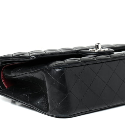 Chanel Lambskin Quilted Medium Double Flap Black 7 of 8
