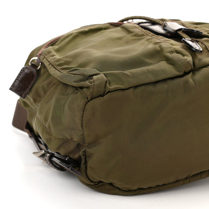 Prada Nylon Vela Small Backpack Green 5 of 13