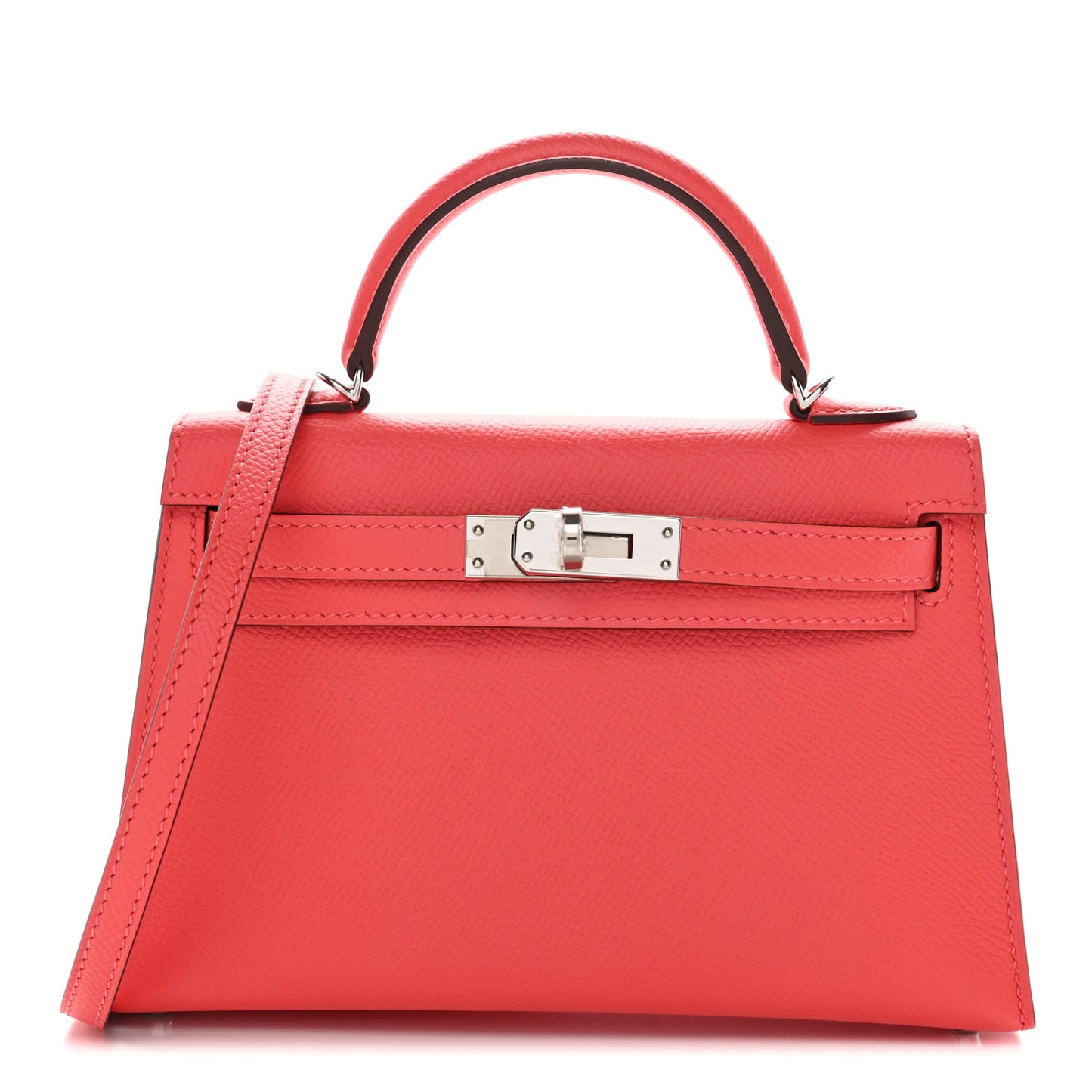 Epsom Verso Mini Kelly Sellier 20 Rose Jaipur Rouge Vif