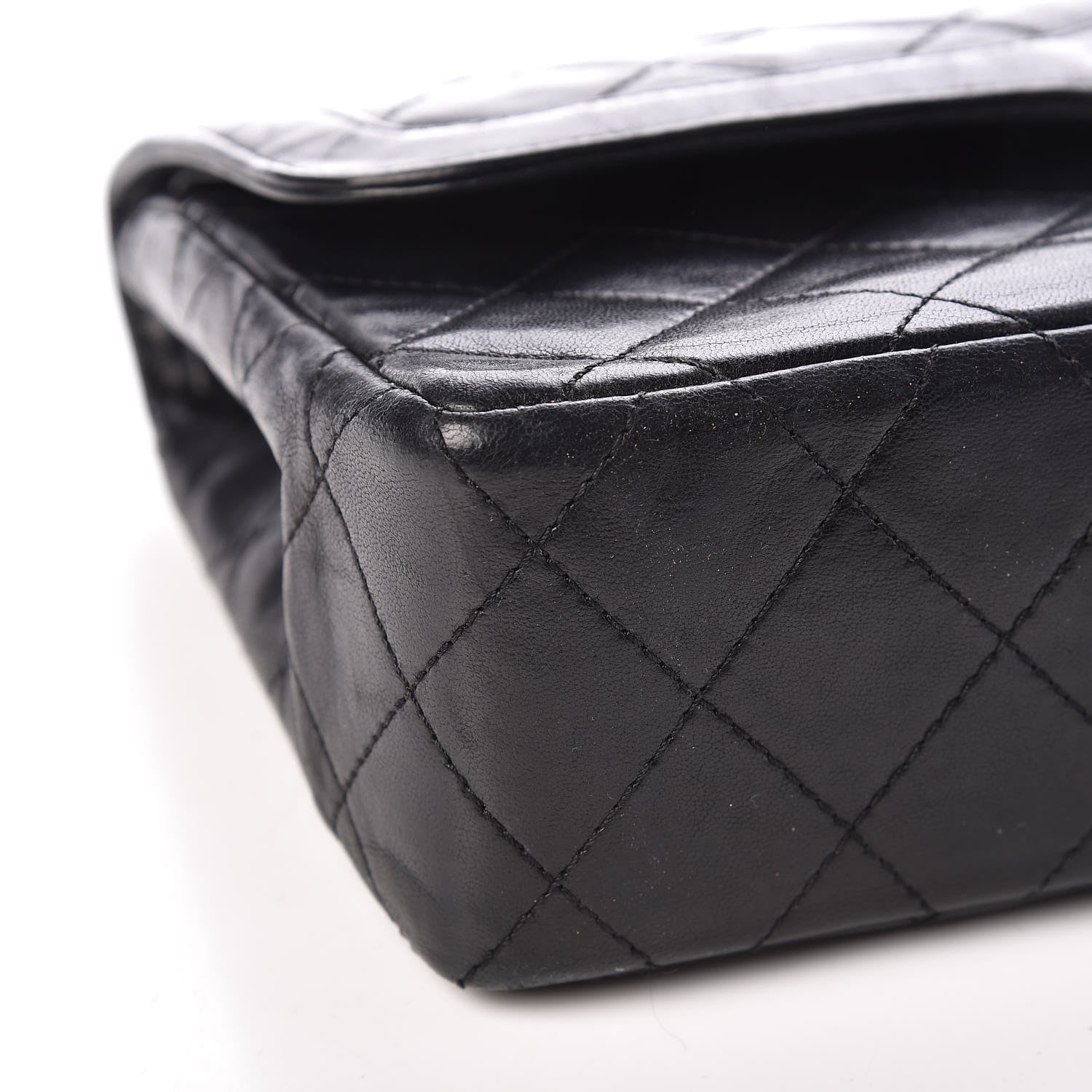 Chanel Lambskin Quilted Medium Double Flap Black 16 of 20