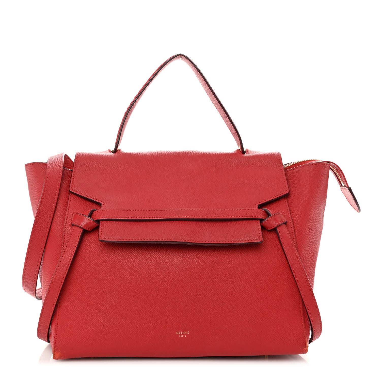 Celine Grained Calfskin Mini Belt Bag Coquelicot 1 of 17