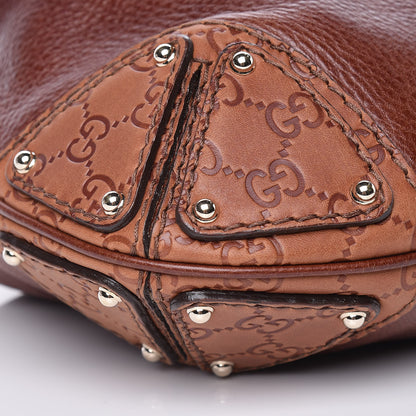 Gucci Calfskin Medium Indy Top Handle Bag Brown 8 of 9