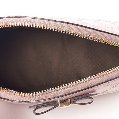 Gucci Guccissima Bow Cosmetic Case Light Pink 6 of 8
