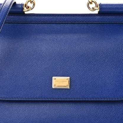 Dolce & Gabbana Dauphine Medium Miss Sicily Satchel Blue 6 of 8