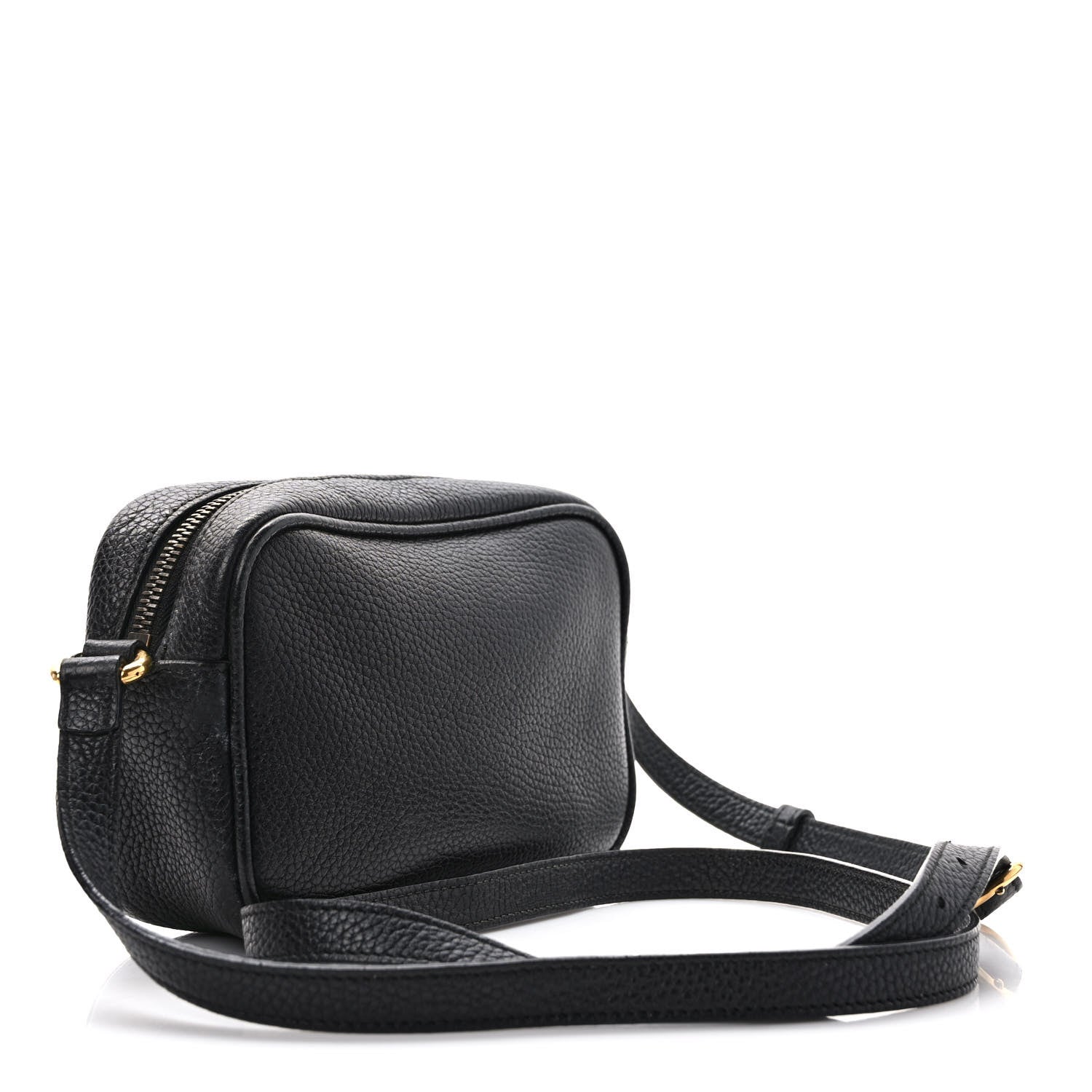 Gucci Pebbled Calfskin Mini Soho Disco Bag Black 3 of 12