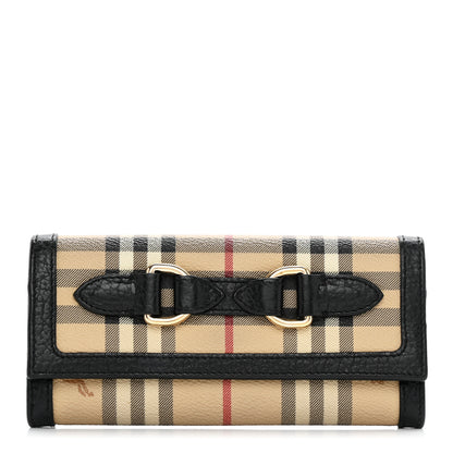 Burberry Haymarket Check Molly Wallet Brown 1 of 11
