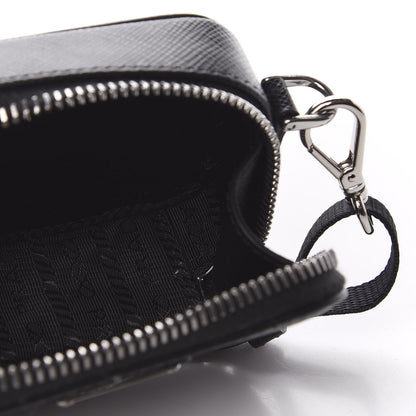 Prada Saffiano Cargo Pouch Black 4 of 6