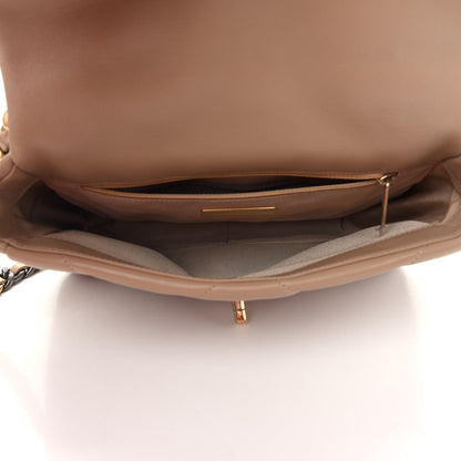 Chanel Lambskin Quilted Medium Chanel 19 Flap Dark Beige 5 of 9