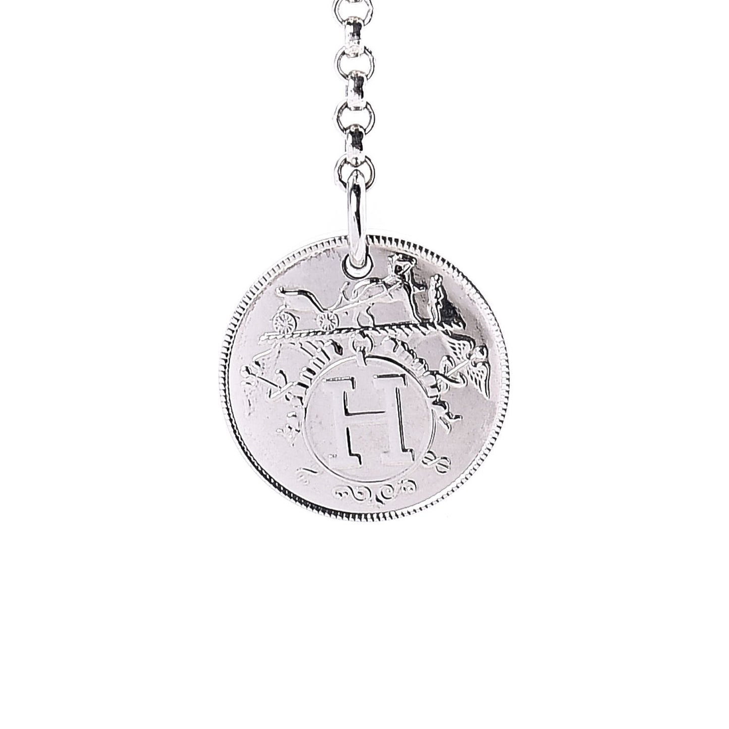 Sterling Silver 18K Rose Gold PM Ex-Libris Pendant Necklace
