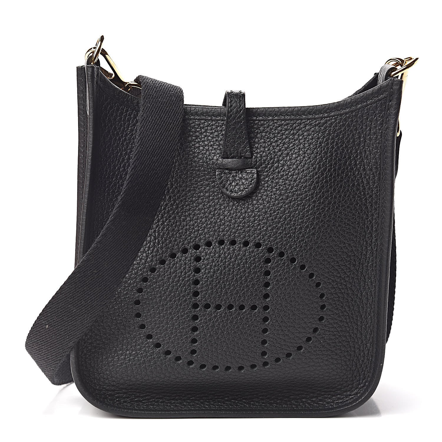 Hermes Taurillon Clemence Evelyne TPM Black 1 of 11