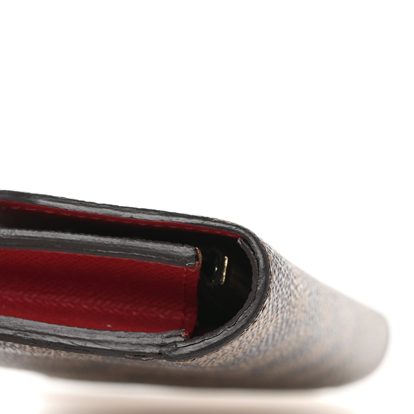 Damier Ebene Emilie Wallet Red