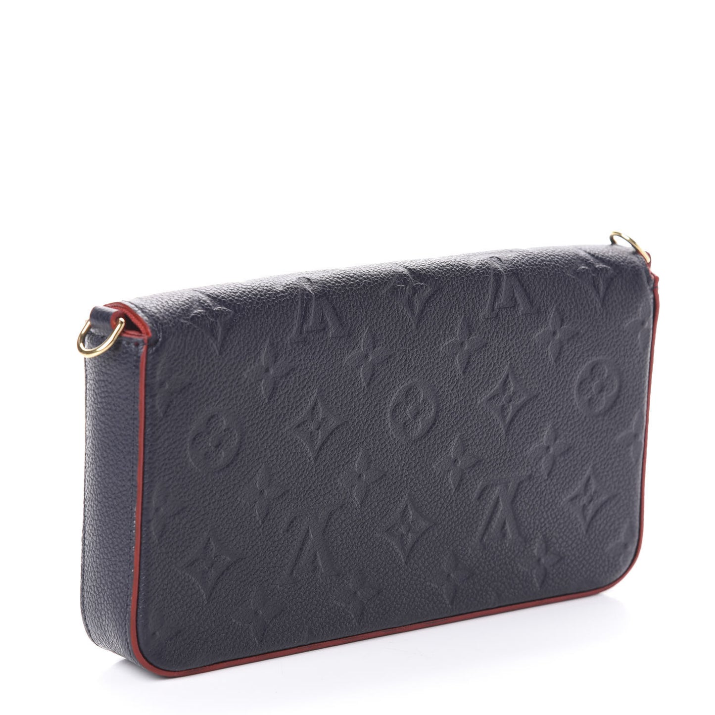 Empreinte Pochette Felicie Chain Wallet Marine Rouge