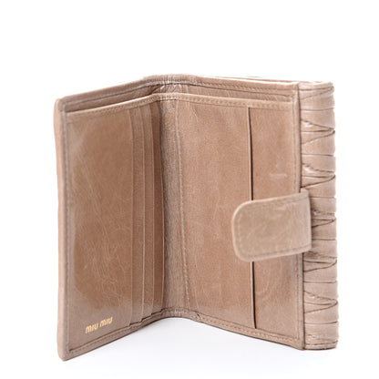 Miu Miu Nappa Matelasse Lux Flap Wallet Cammeo 5 of 14