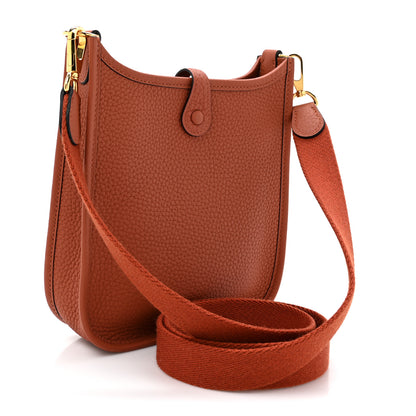 Hermes Taurillon Clemence Amazone Evelyne TPM Cuivre 3 of 11