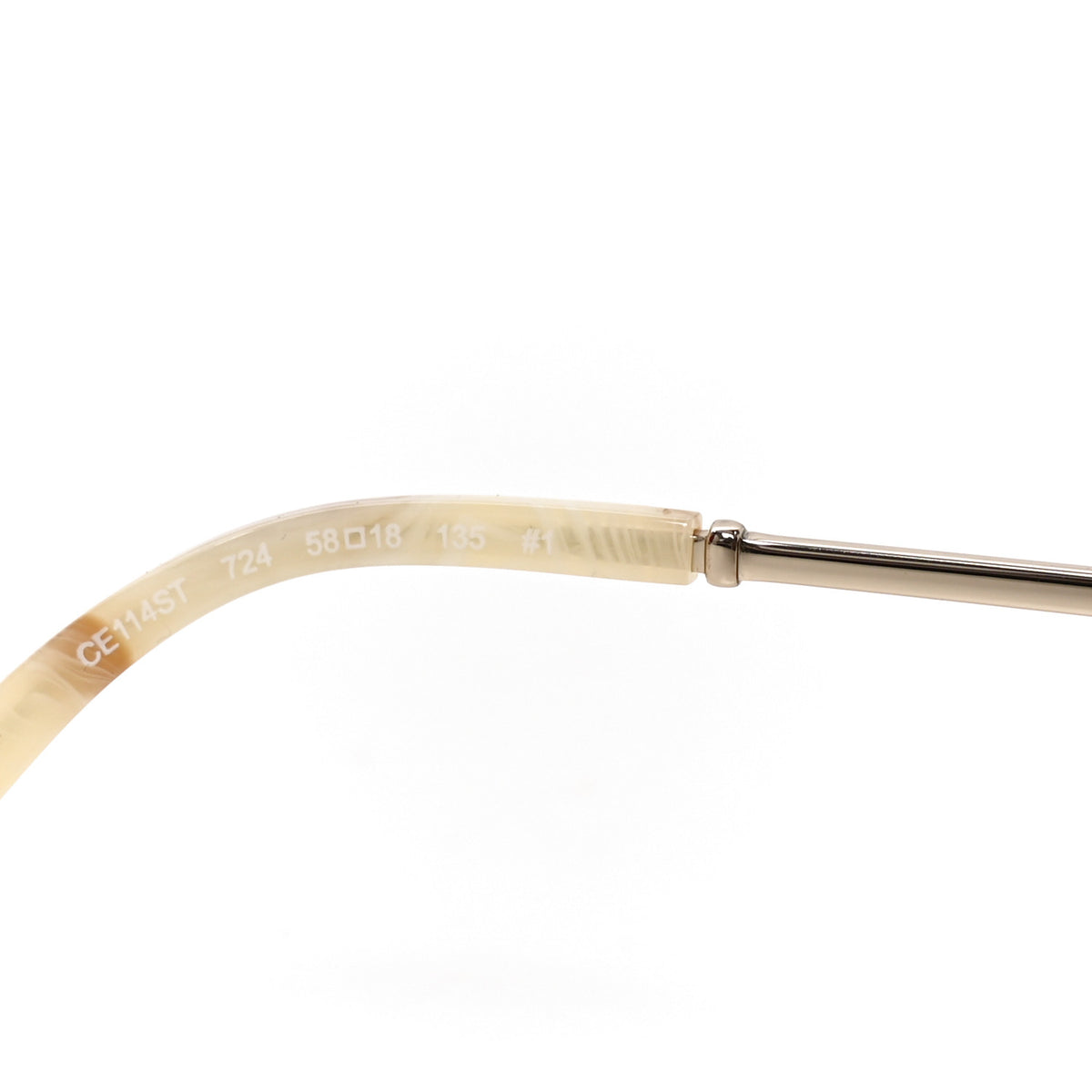 Metal Carlina Oversize Round Sunglasses CE114ST Gold