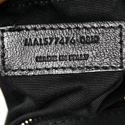 Saint Laurent Lambskin Quilted Small Loulou Puffer Monogram Chain Satchel Blanc Vintage 12 of 19