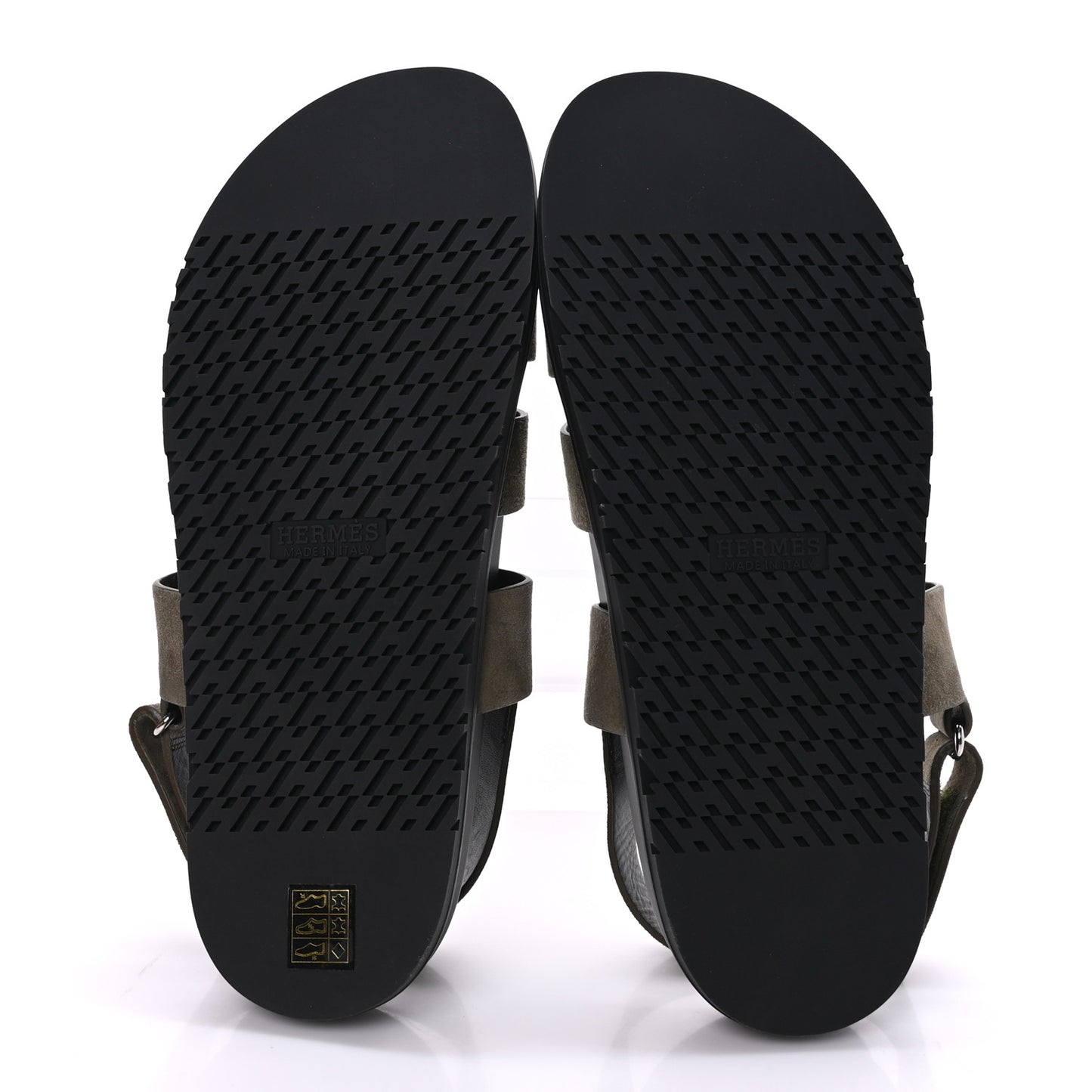 Suede Goatskin Mens Genius Sandals 43 Vert Toundra
