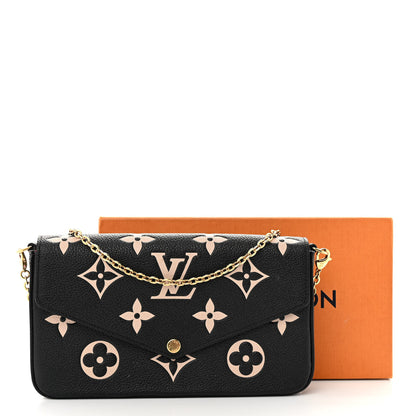 Louis Vuitton Empreinte Monogram Giant Felicie Pochette Black Beige 12 of 12